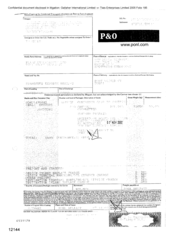 Bill of lading for combined transport shipment