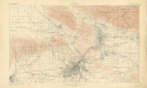 Los Angeles quadrangle, 1900