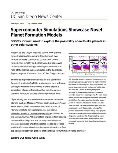 Supercomputer Simulations Showcase Novel Planet Formation Models