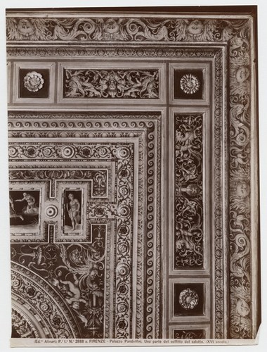 Pe. Ia. No. 2888 a. Firenze - Palazzo Pandolfini. Una parte del soffitto del salotto. (XVI secolo.)