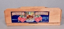 Beaver Cherries fruit crate