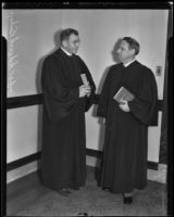 Judge Douglas Edmonds and Judge Edward Bishop, Los Angeles, 1936