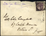 Envelope from Burne-Jones' letter to Campbell, 1894 February 8