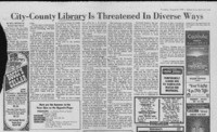 City-County Library Is Threatened In Diverse Ways