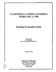 California Landing Flooding, February 3, 1998 : Flooding Evaluation Study