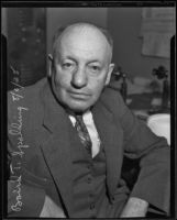 Baird T. Spalding, lecturer and author, Los Angeles, 1935