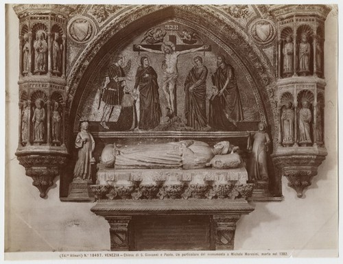 No. 18497. Venezia - Chiesa di S. Giovanni e Paolo. Un particolare del monumento a Michele Morosini, morto nel 1382