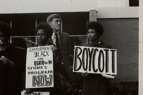 Student boycott at San Fernando Valley State College, ca. 1969