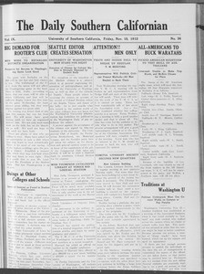 The Daily Southern Californian, Vol. 9, No. 36, November 15, 1912