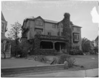 USC Kappa Alpha fraternity house located on West Adams street, Los Angeles, 1940