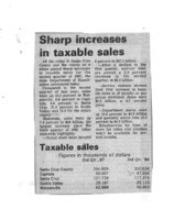 Sharp increases in taxable sales