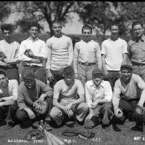 Group view of team of baseball players