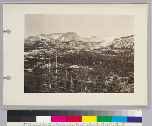 Round Top, El. 10,430 at right; Thimble Peak, El. 9,870 at left. From above Silver Lake, May 8, 1931