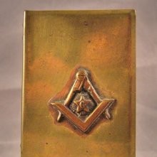 Brass Match Box Holder