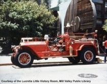 Vintage Fire Truck displayed at History Walk, 1982
