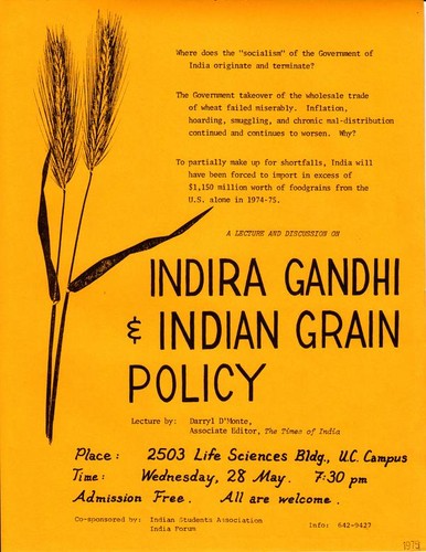 Indira Gandhi & Indian grain policy