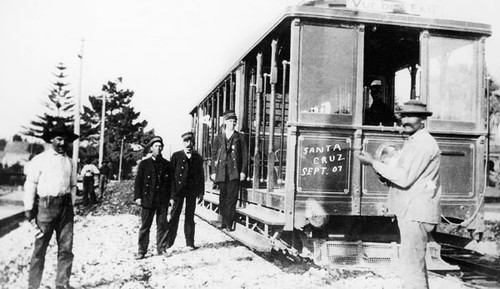 Union Traction Company streetcar, conductors and workers