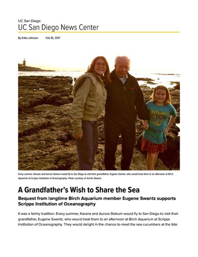 A Grandfather’s Wish to Share the Sea