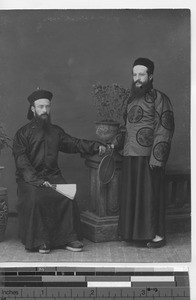 Two priests at Guangdong, China, 1909