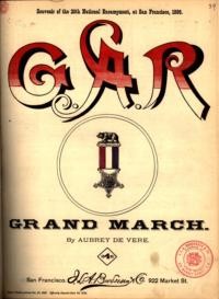 G. A. R. grand march / by Aubrey De Vere