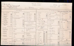 WPA household census for 3340 BESWICK, Los Angeles