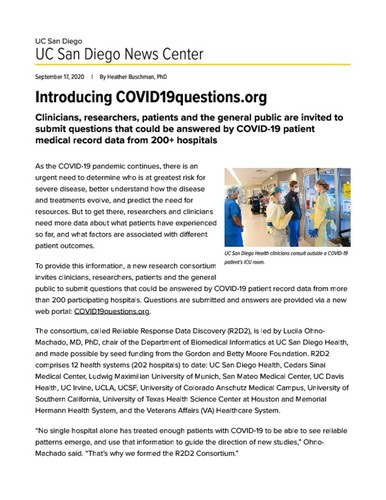 Introducing COVID19questions.org