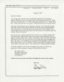 Correspondence from Stacey Peters to Peter Drucker, 1995-08-05