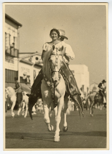 Carmen Camarillo on Horseback