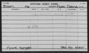 Southern Pacific Railroad Station Card Indexes A-KU: Bl