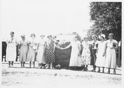 Native Daughters of the Golden West at an unidentified historic marker