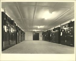 Interior view of the Poehlmann Hatchery located at 620 Main Street, Petaluma, California, Petaluma, California, about 1935