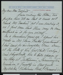 Elizabeth Poole Boyd, letter, 1936-05-06, to Hamlin Garland