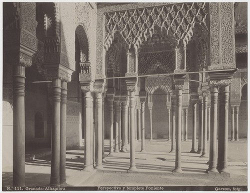 No. 111. Granada- Alhambra Perspectiva y templete Poniente