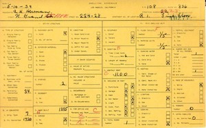 WPA household census for 224 N GRAND, Los Angeles