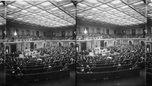 Rep. Longworth being sworn in as Speaker of the House of the 70th Congress. [missing neg. 7/98]