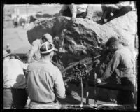 Miners working on the Colorado River Aqueduct, Southern California, between 1933 and 1935