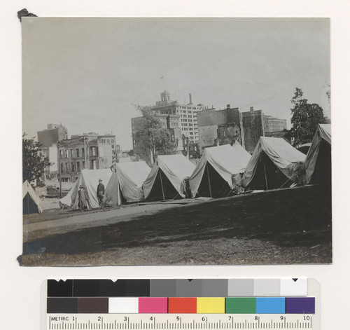 [Refugee camp, Portsmouth Square.]