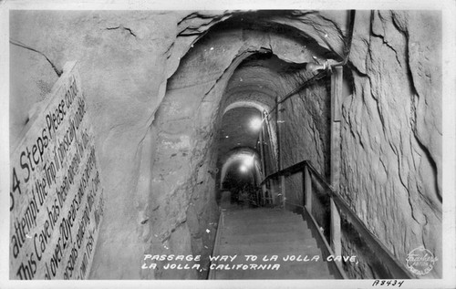 Passage Way to La Jolla Cave, La Jolla, California