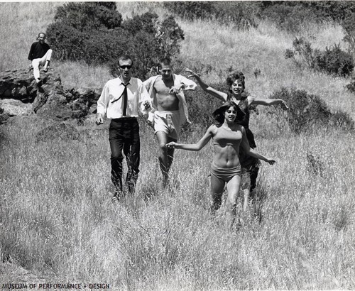 Anna Halprin, John Graham, and A.A. Leath and others in "A Meadow Happening," 1965