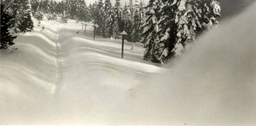 Snow-Covered Railroad Tracks