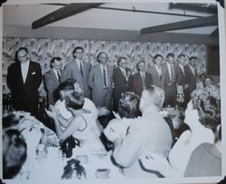Sebastopol Lions installation banquet, about 1955 (Sebastopol Lions Club scrapbook photo)