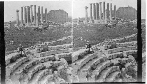Jerash toward Temple of Sun. Palestine, Asia
