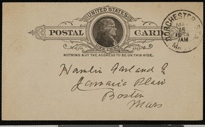 James A. Herne, postcard, 1889-05-16, to Hamlin Garland