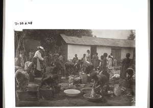 Odumase boarding school girls washing their clothes