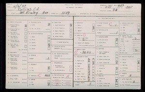 WPA household census for 5109 MCKINLEY AVE, Los Angeles County