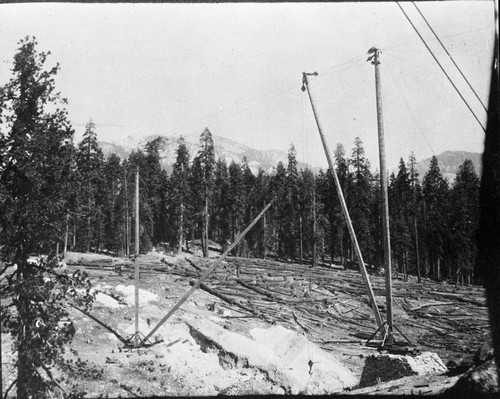 Construction, Wolverton area before construction completed. Misc. Resource Management Concerns - clear cut