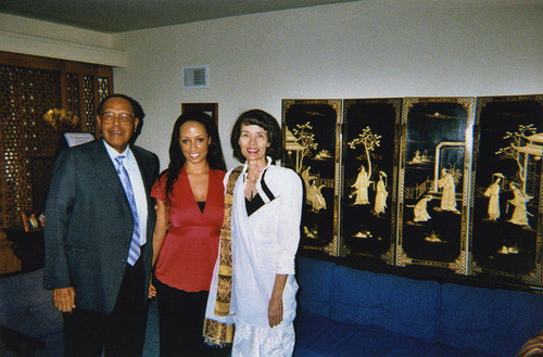 Judge Marcus O. Tucker, Angelique Stephens, and Indira Hale Tucker (L to R)