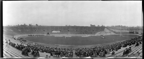 Pre-game activities, Rose Bowl Game, Rose Bowl Stadium, Pasadena. January 1, 1923