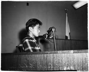 Richard Sumi inquest (killed in gang war in Chinatown), 1958