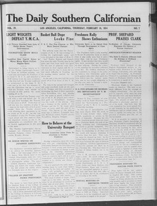 The Daily Southern Californian, Vol. 4, No. 7, February 19, 1914